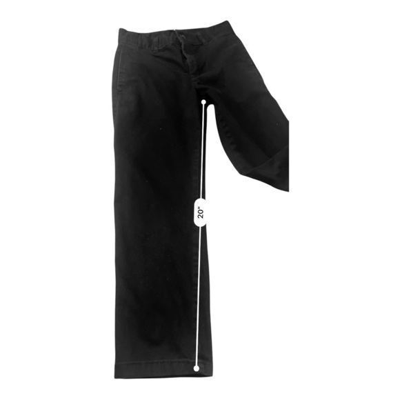 Place Chino casual uniform black straight leg pants pockets zip button Boys 7 - Picture 8 of 9